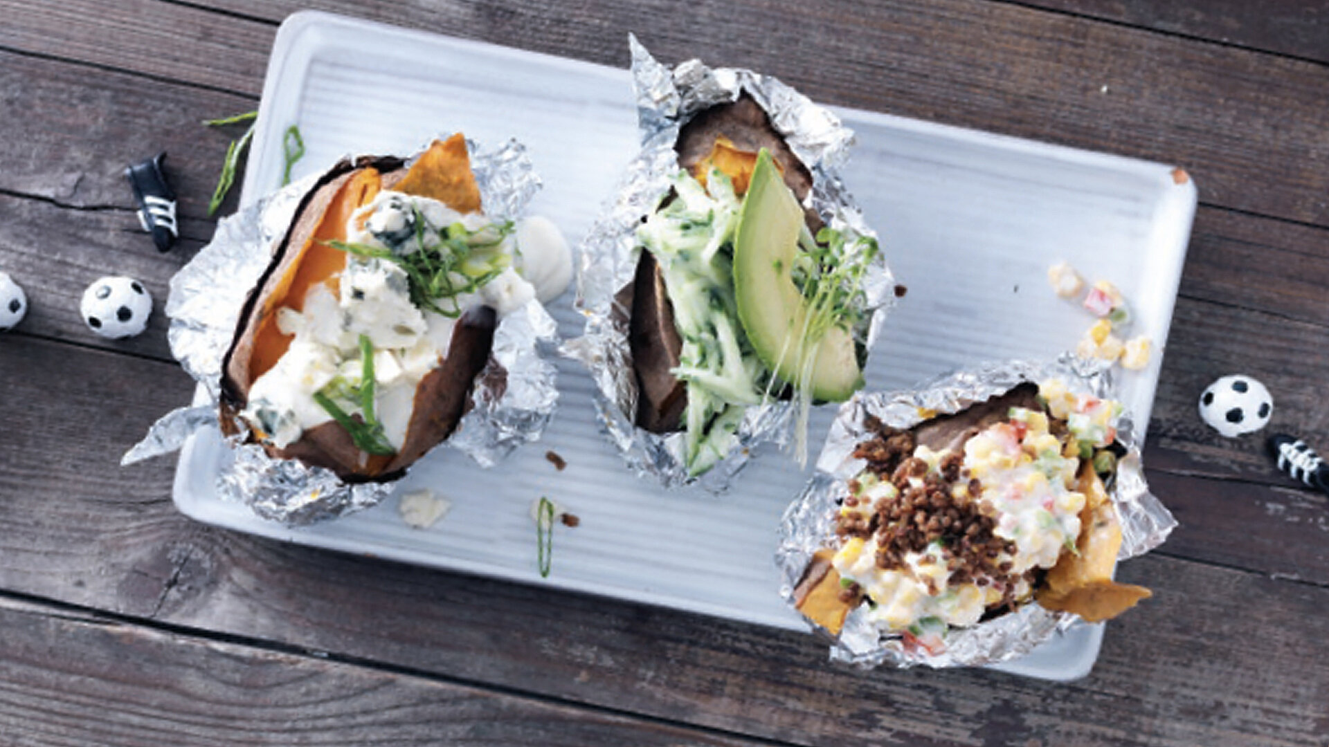 Baked Potatoes aus Süßkartoffeln