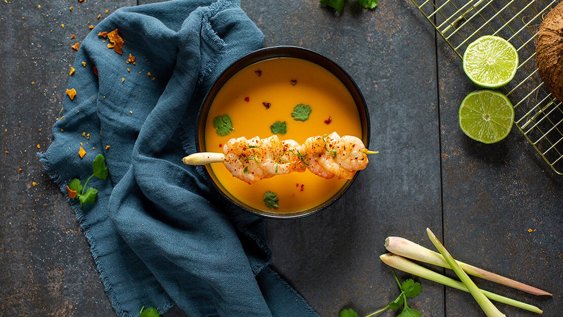 Süßkartoffel-Kokos-Suppe