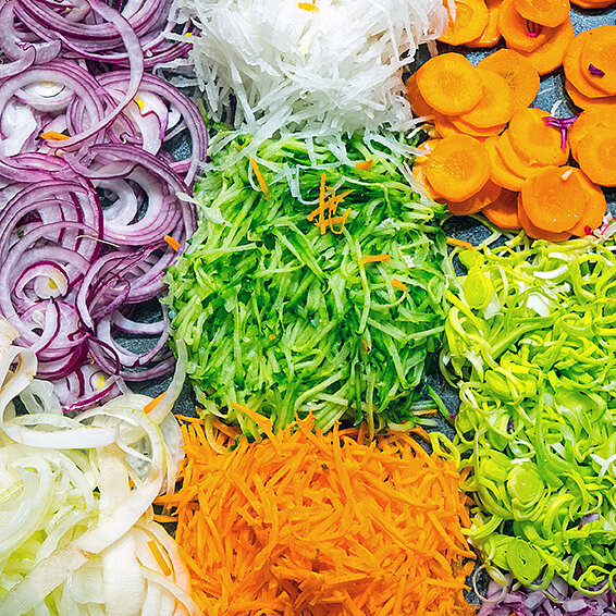 Vorgeschnittenes Gemüse