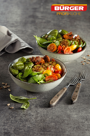 Grüne Gnochi-Bowl von Bürger Profiküche