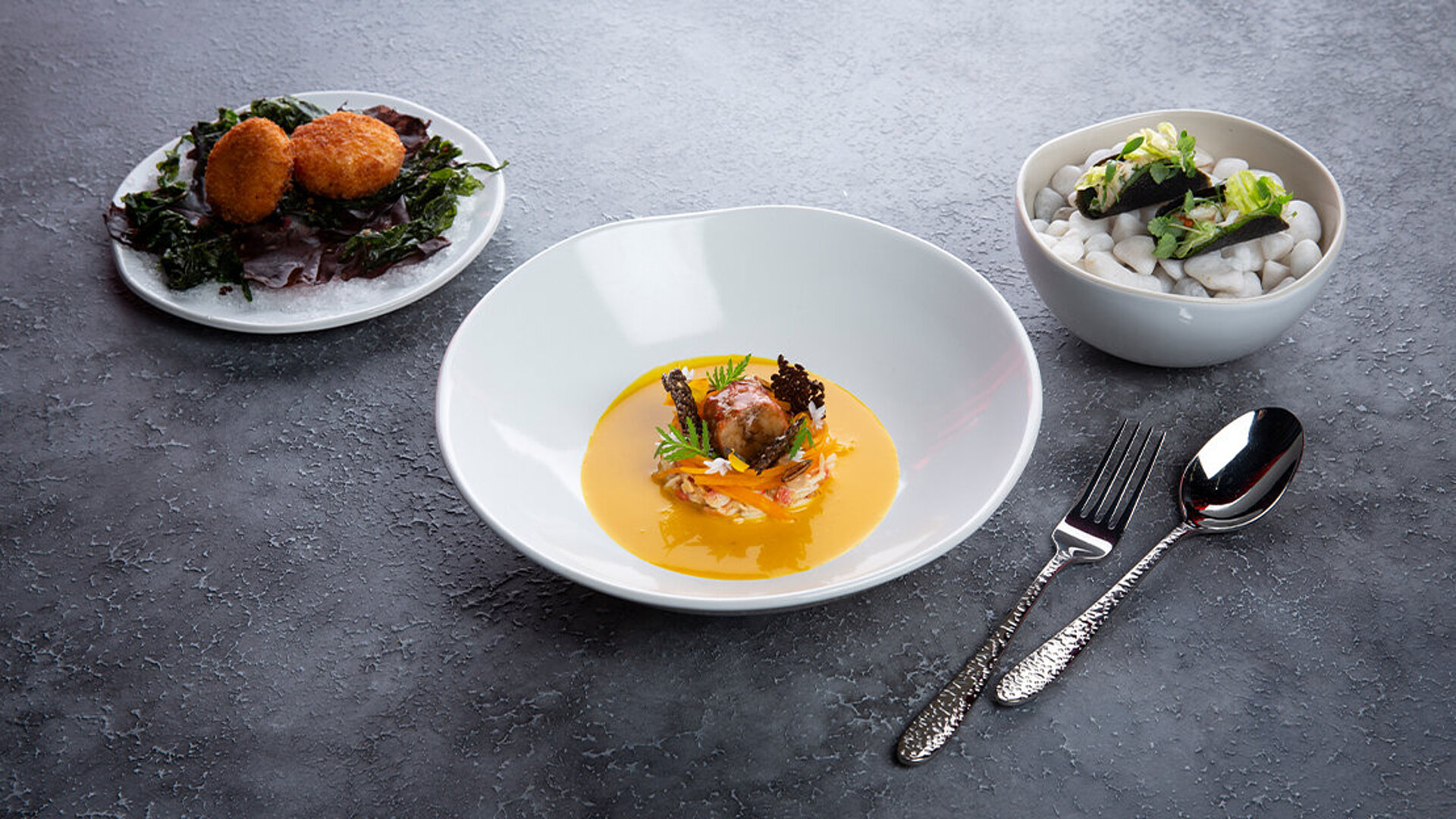 Signature Dish von Koch des Jahres Gewinner 2023 Miguel Marquez