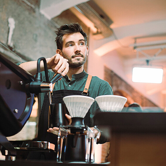 Barista Daniel Gerlach